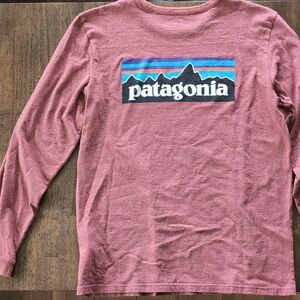Patagonia Rose/Orange Long Sleeve Tee